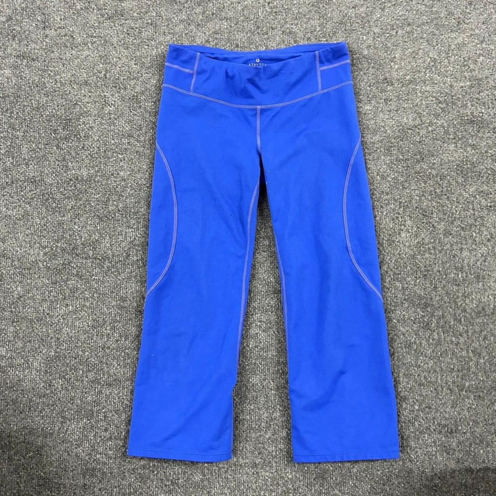 Athleta Leggings Womens Size S Blue Capri Cropped Athletic Stretch Yoga Gym